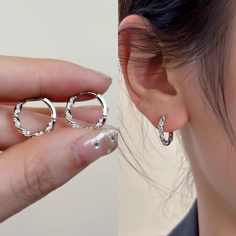 S925 Sterlingsilber Ohrringe für Damen, verblasst nicht