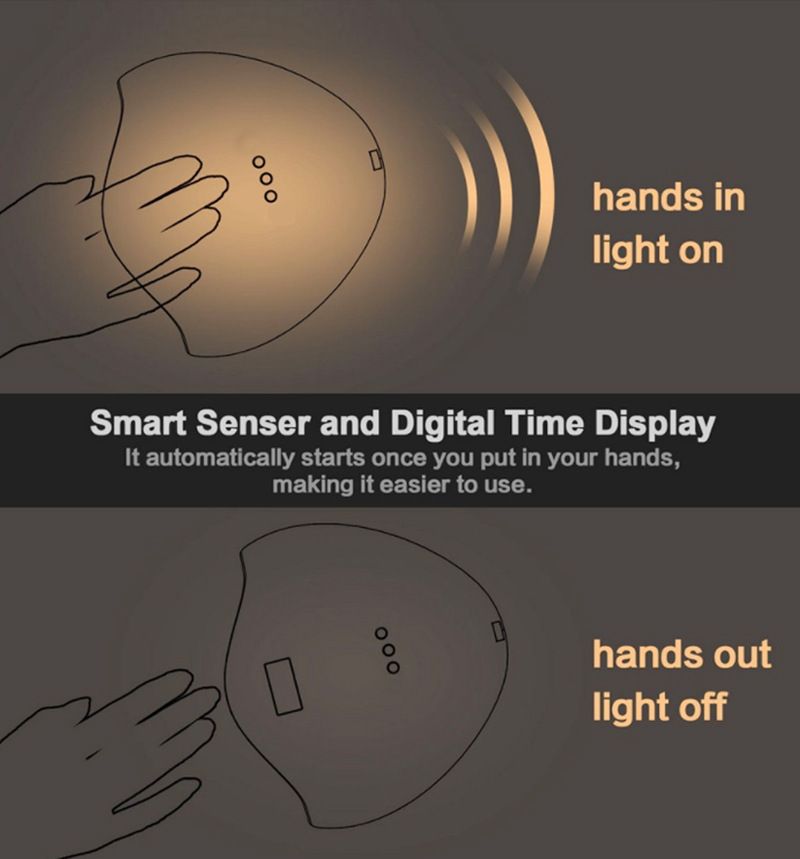 Nail UV lamp for simultaneous both hands curing
