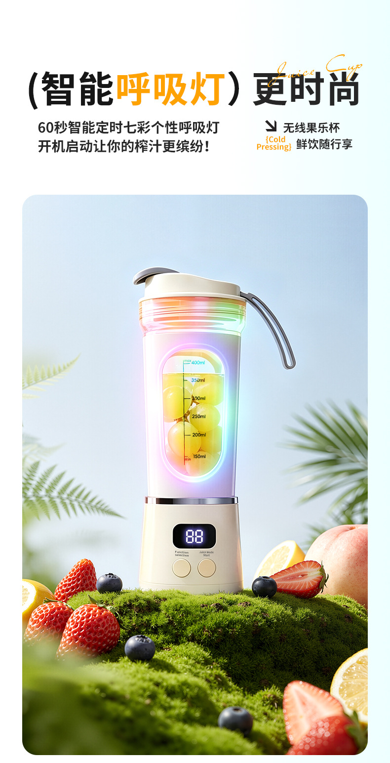 Portable Electric Juicer Ice Crush Blender