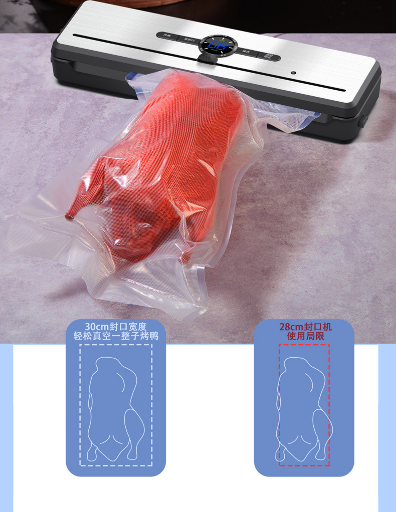 Compact vacuum sealer, household and commercial use