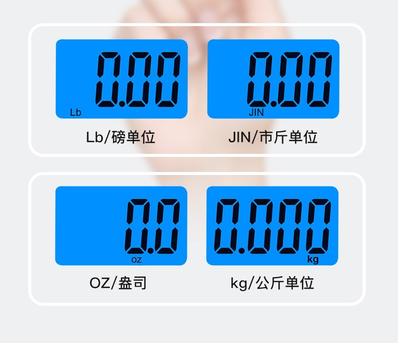 Electronic hanging scale 50kg rechargeable with tape