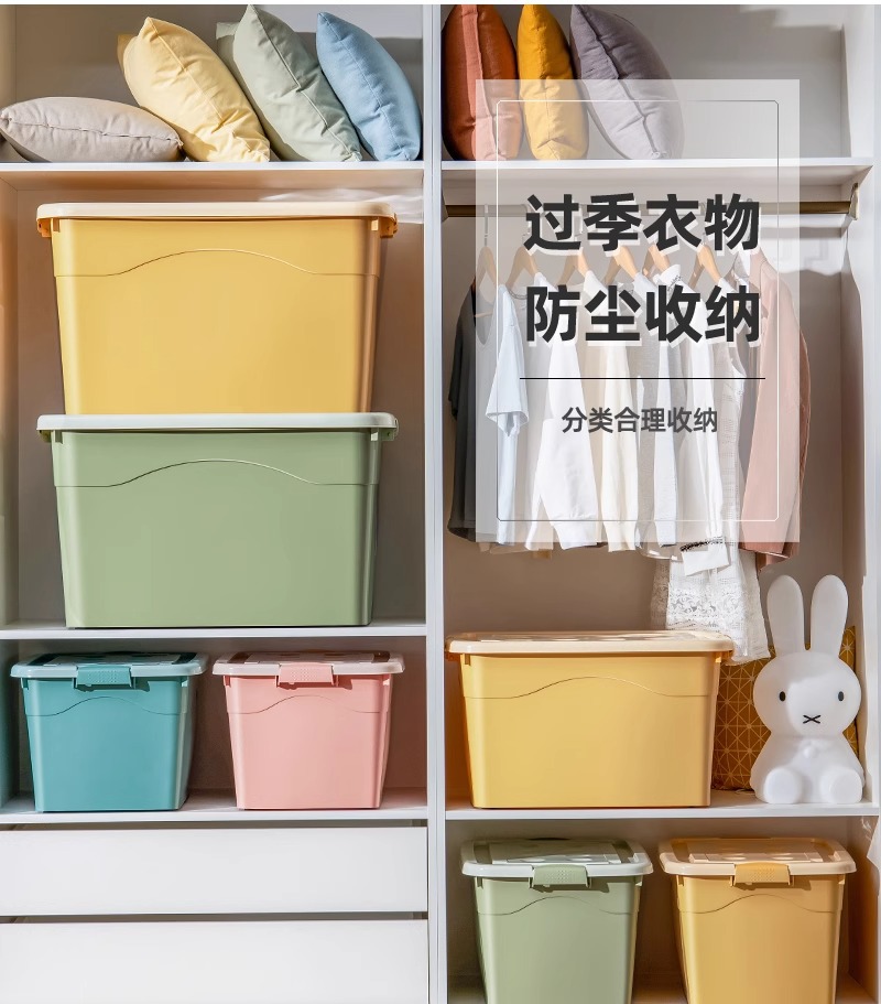 Kunststoff-Aufbewahrungsbox, transparent extra groß japanischer Stil