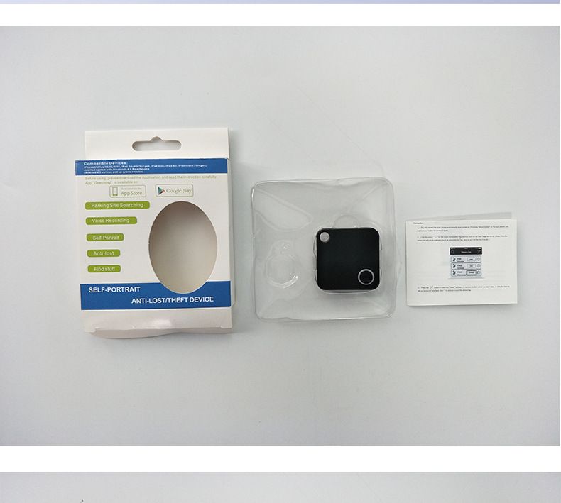 Bluetooth kayıp önleyici cihaz, kare şekil bulma ve iki yönlü alarm takibi