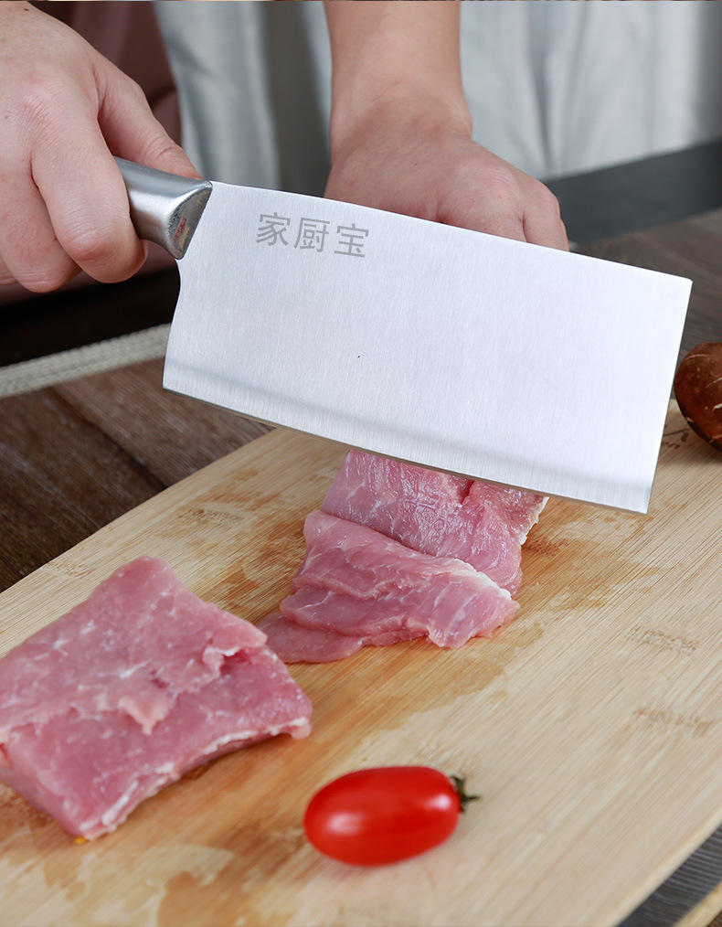 Stainless steel cleaver set, bone and meat cutting, 2-piece