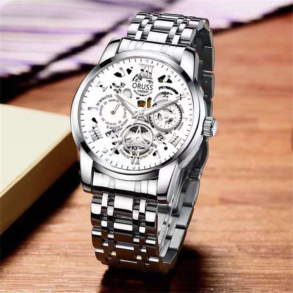 Men's quartz watch, business style, fully automatic
