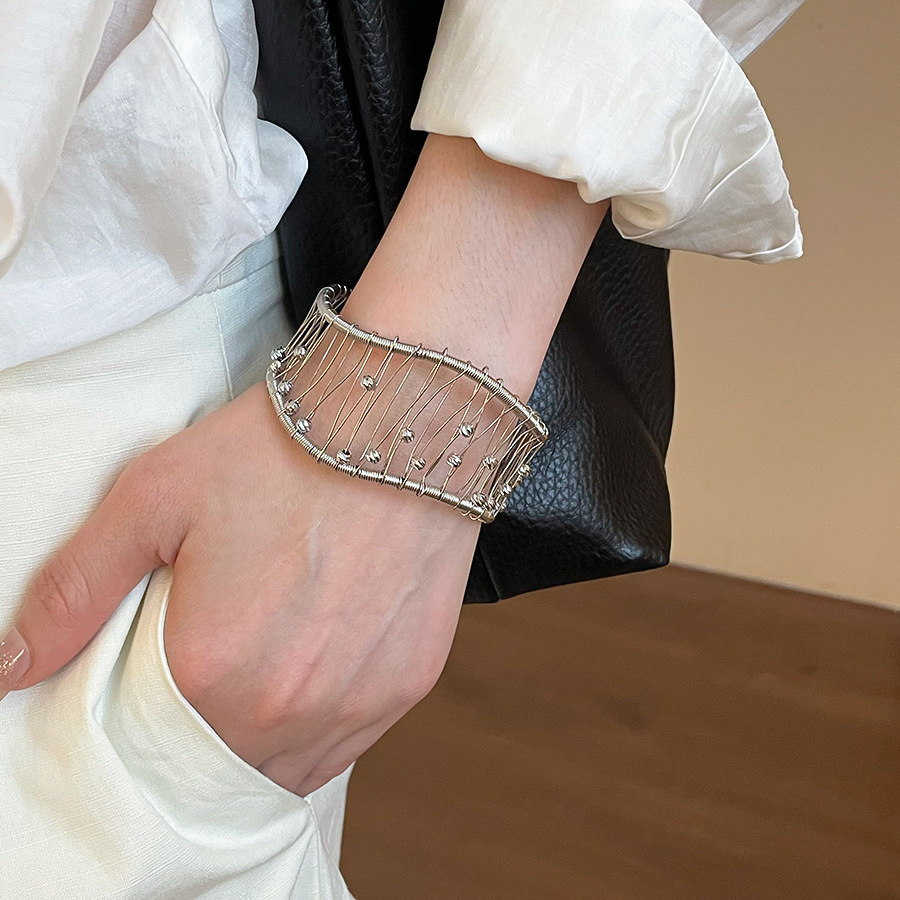 Silberarmband Strass minimalistischer Stil Mode Damenschmuck