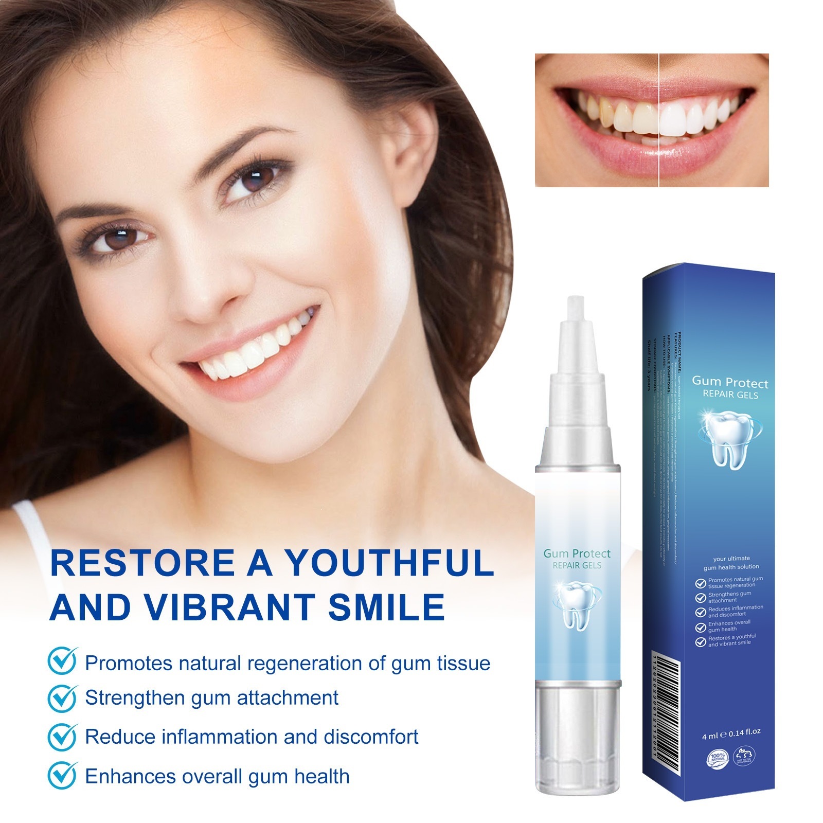 Gum Protect tooth whitening and cleaning pen