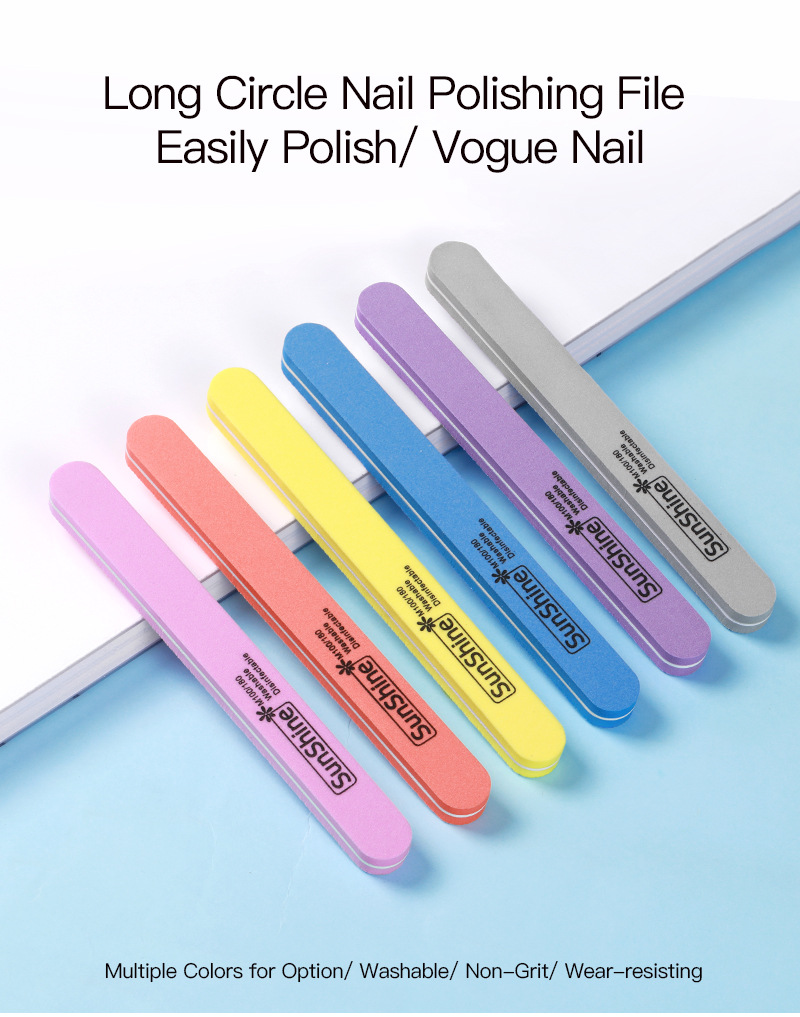 Manicure tool set with nail files and buffer pads