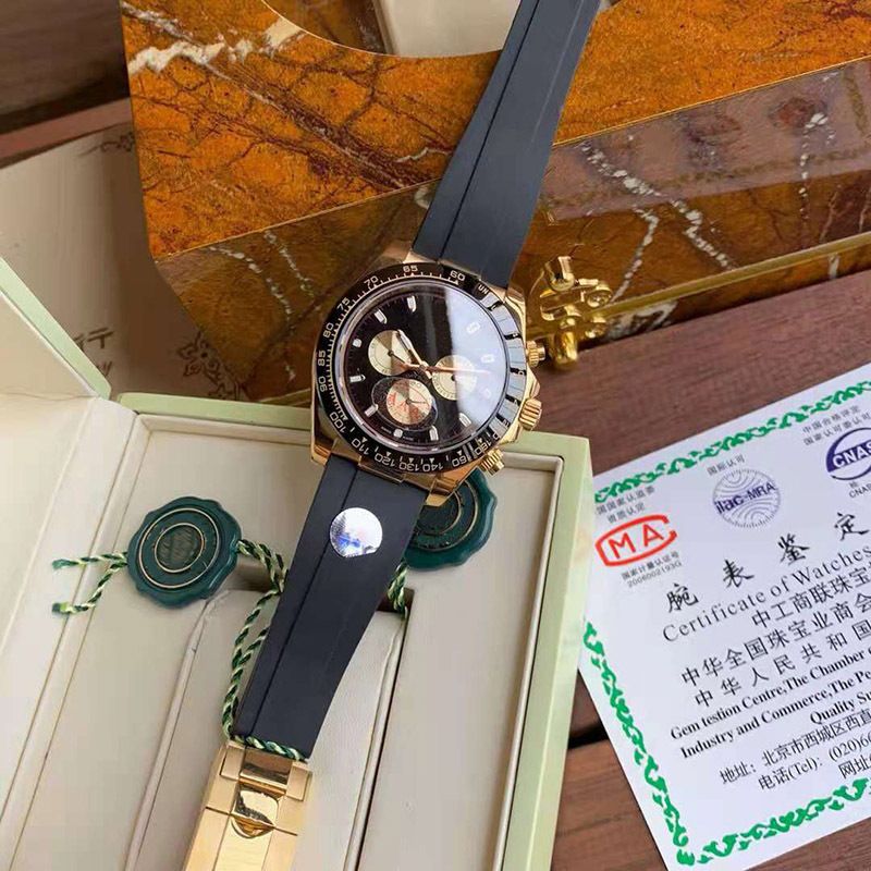 Erkek silikon saat Submariner kuvars su geçirmez parlak