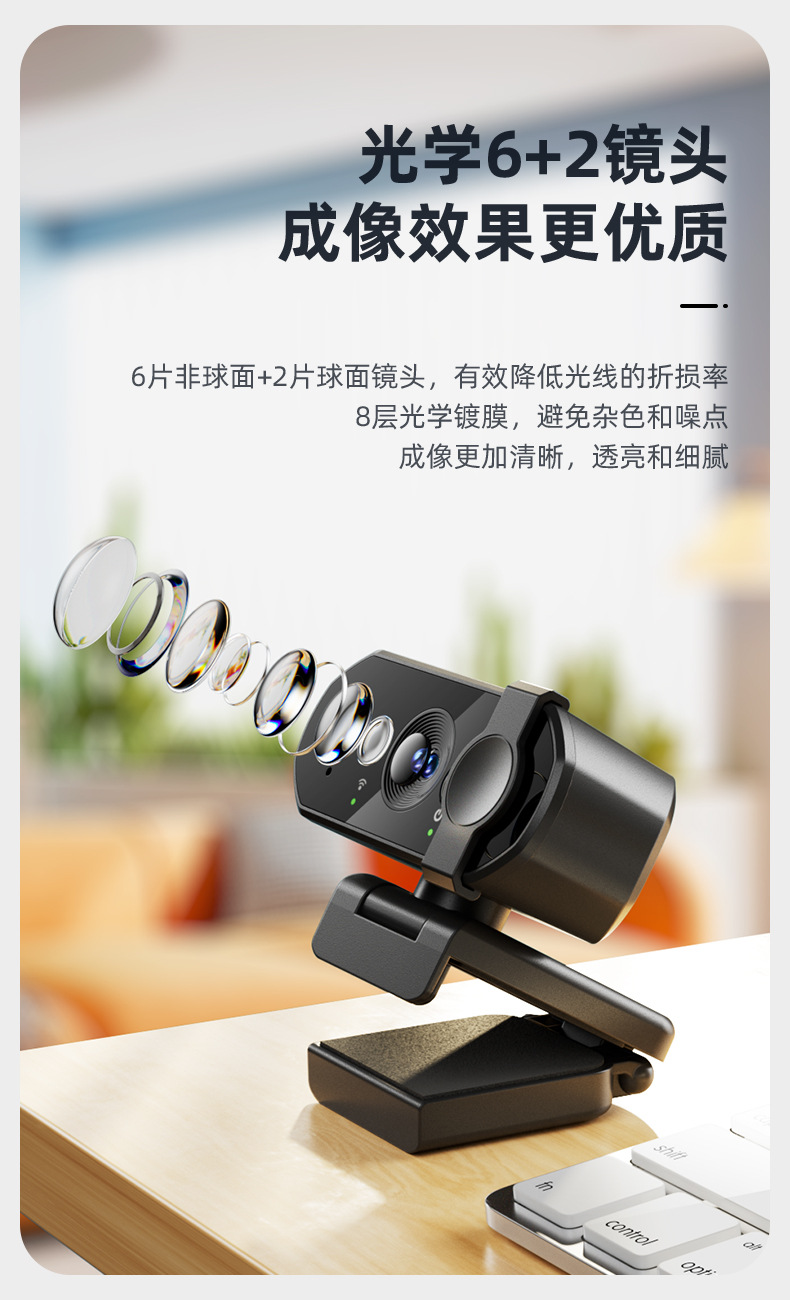1080P HD-USB-Webcam für Desktop und Laptop