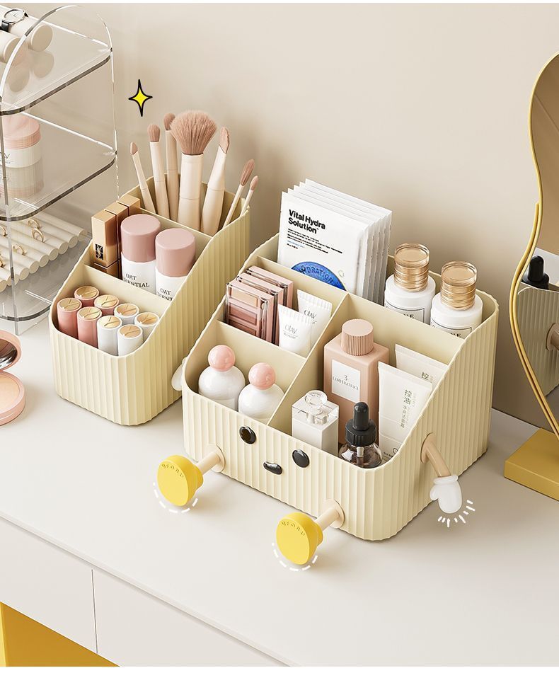 Kosmetik-Aufbewahrungsbox mit Schreibtischorganizer