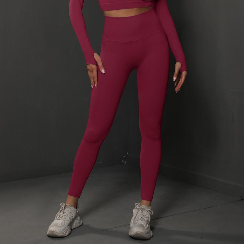 Gülümsüyen yüz yoga pantolonu, peach lift, yüksek bel
