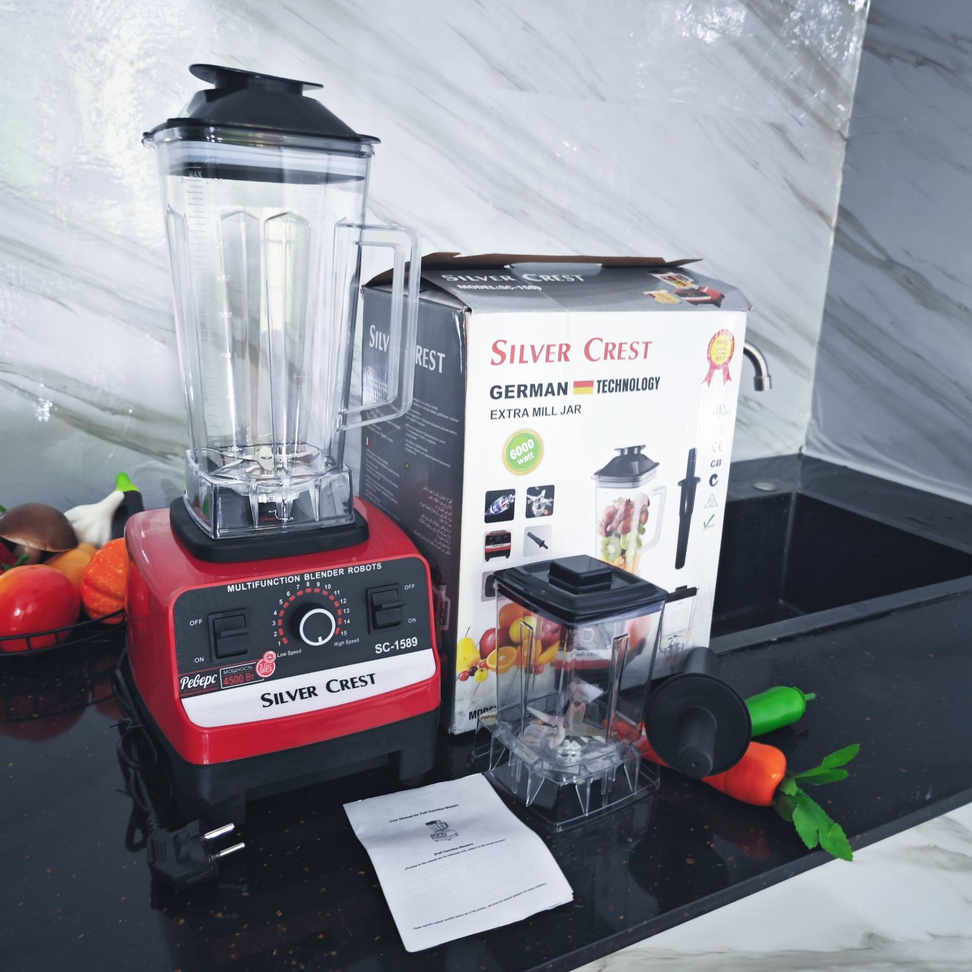 2.5L blender with 9525 motor, ice crushing function
