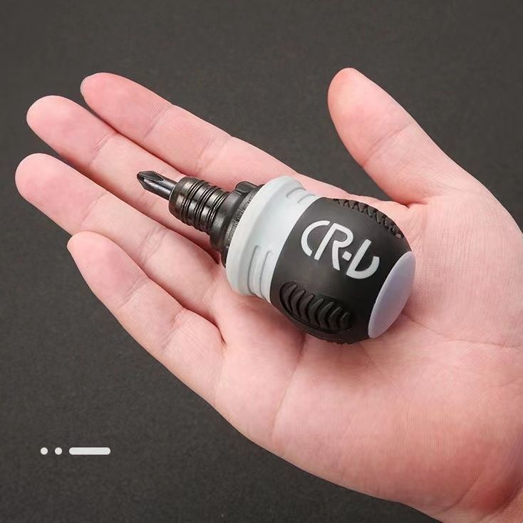 Semi-automatic ratchet screwdriver set, telescopic
