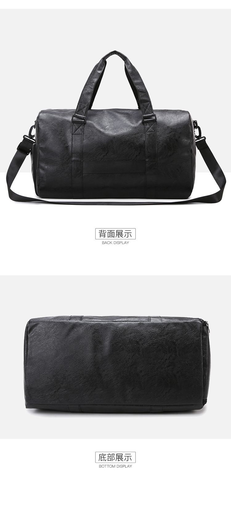Travel bag and men's backpack with dress and shoe compartment