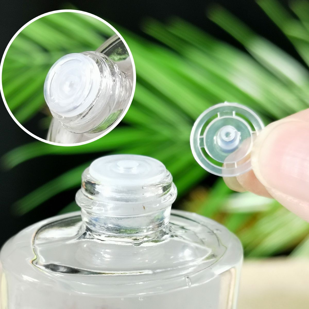 Shanghai Yongmei hair oil, 62 ml, rose jasmine scent, glass bottle