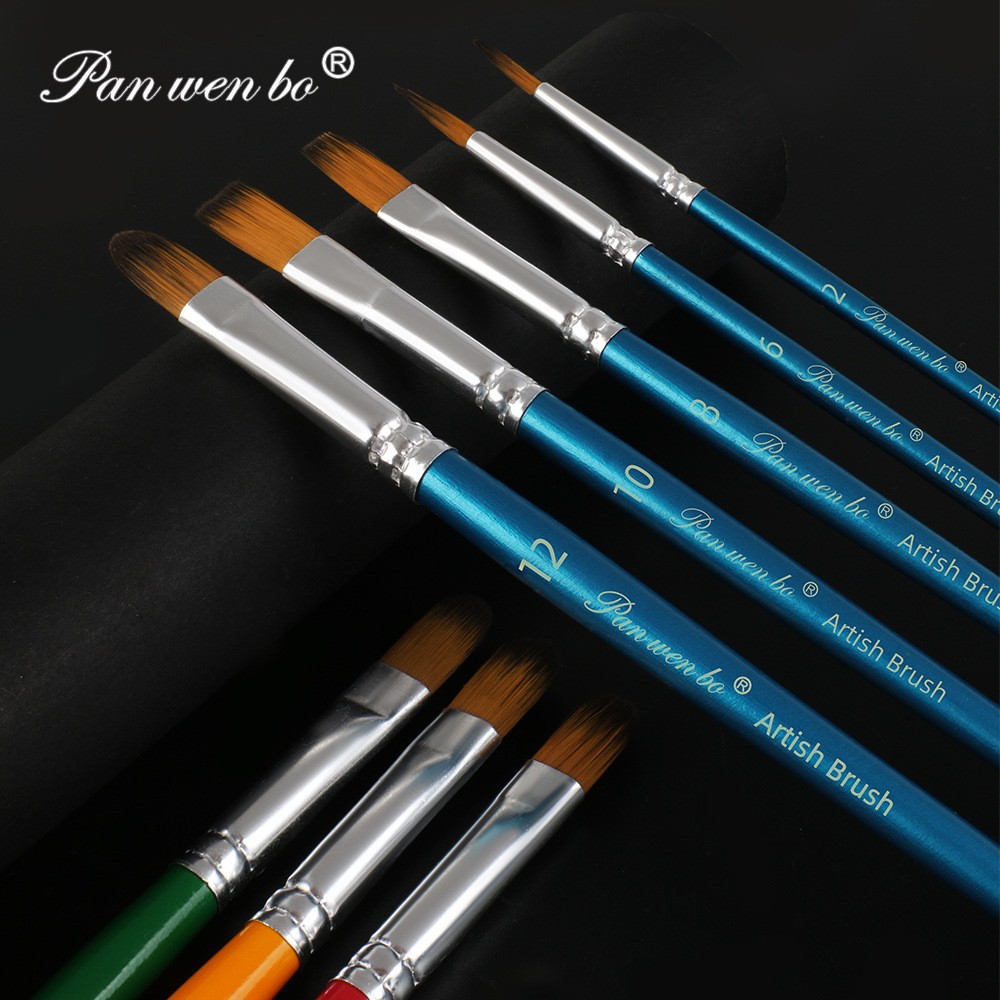 Painting brush set 6-piece, oil paint art