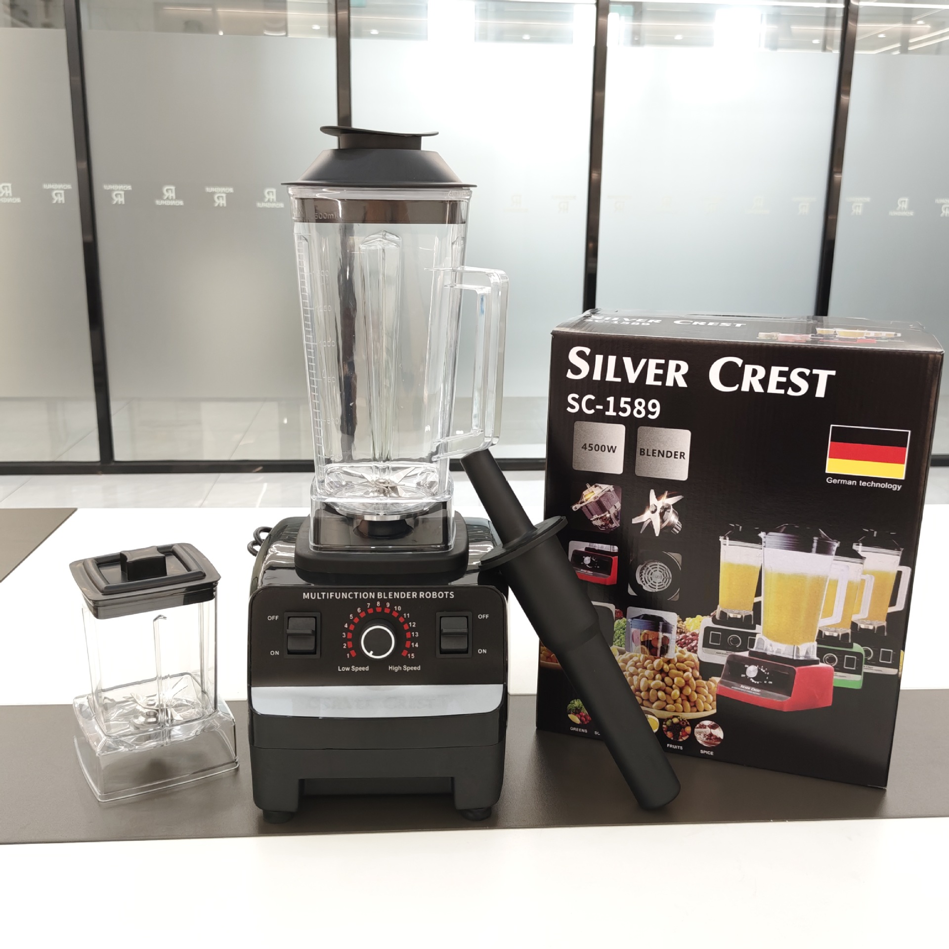 Blender SC-1589, 5500W, çift bardak, meyve suyu ve smoothie
