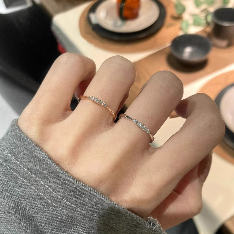 Starry Sky Pave Diamond Ring Adjustable Elegant