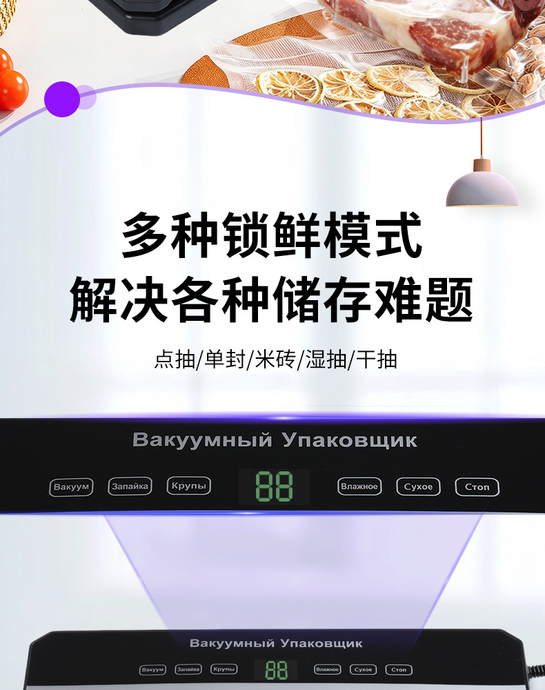 Fully automatic vacuum sealer with digital display