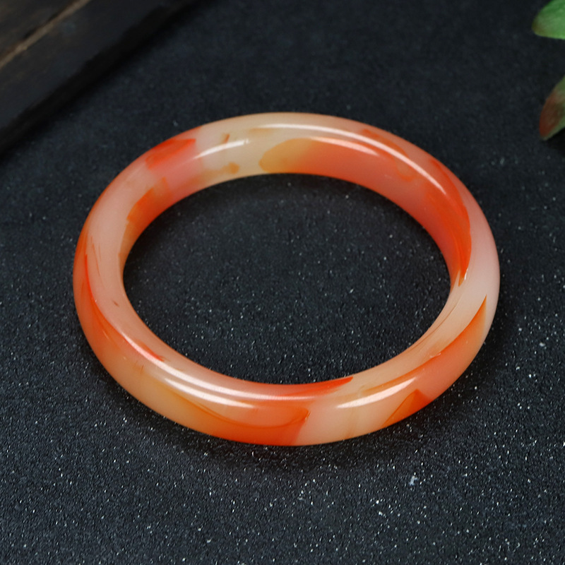 Imitation Jade Armband 13mm grün Hetian-Stil