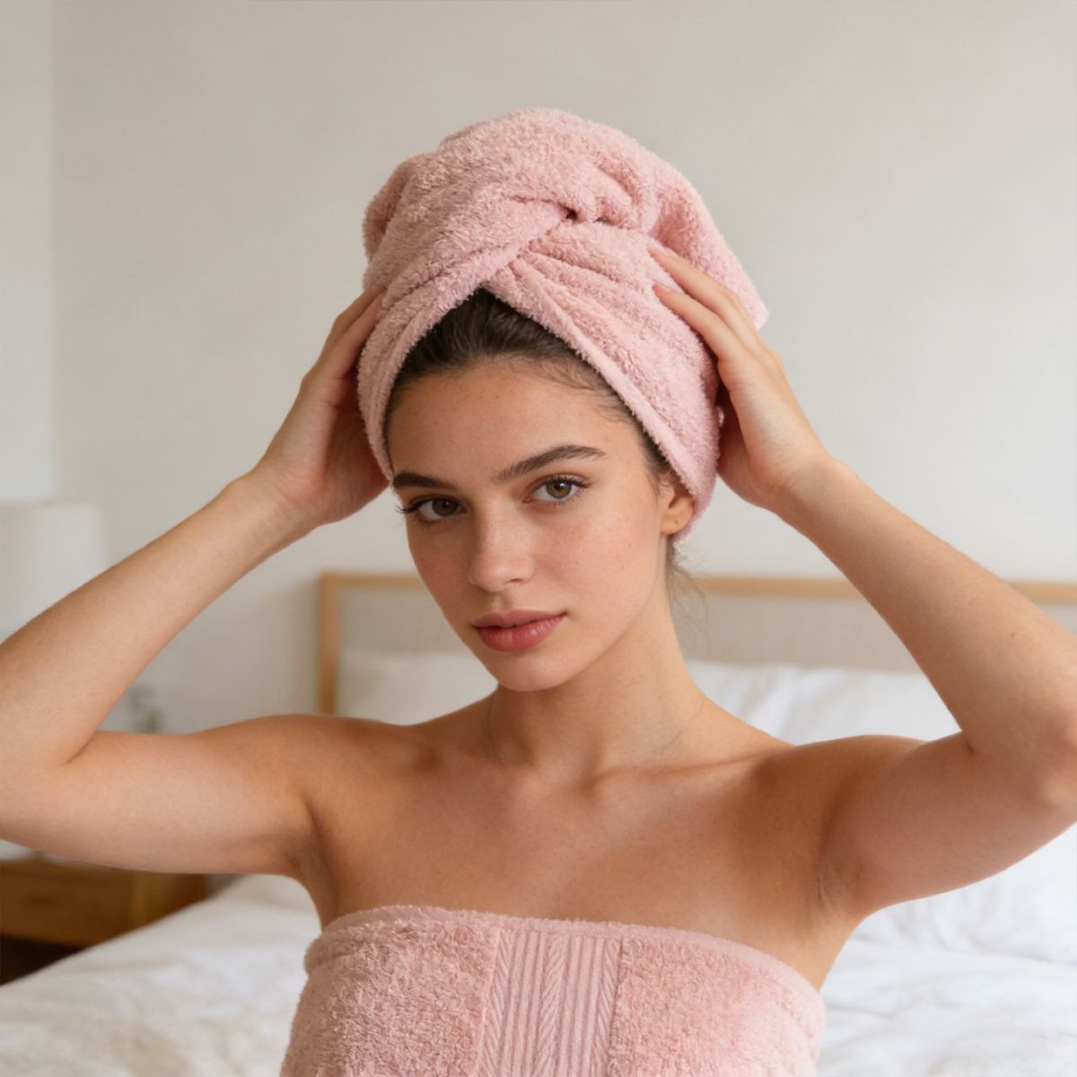 Cotton towel set, 3-piece, 8 colors, soft and absorbent
