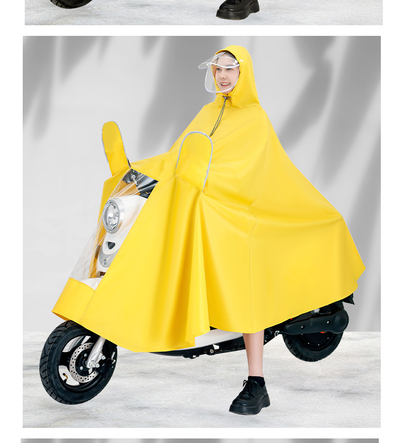 E-Bike Regenmantel, ein bis zwei Personen, verstärkt, wasserdicht