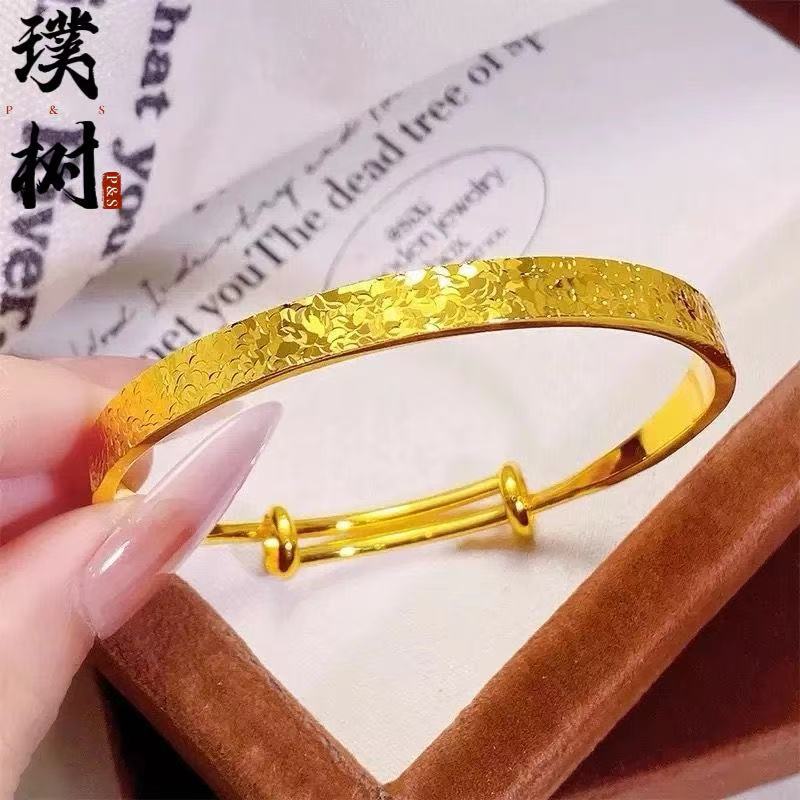 Sha jin bell ruyi bracelet for women, open adjustable, new Chinese style