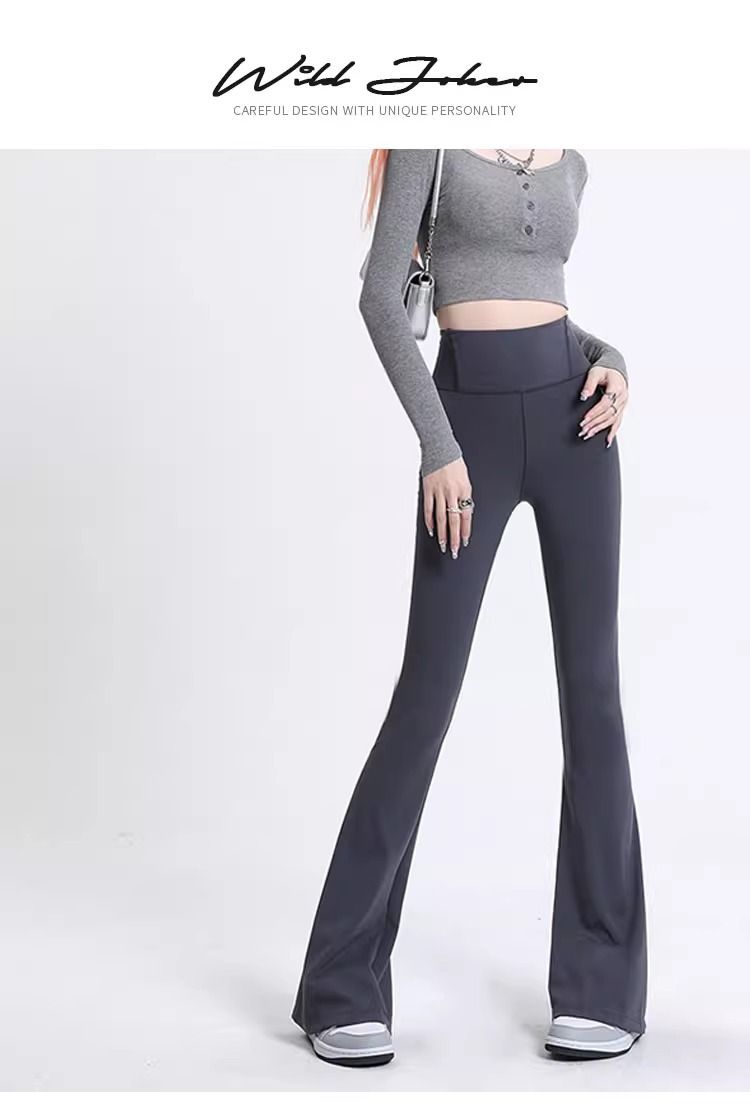 Women's yoga long pants casual outdoor high waist slimming
