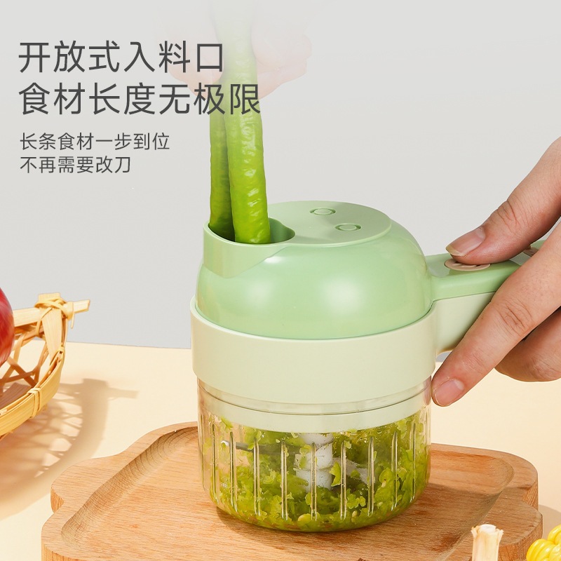 旋风电动打蒜器多功能切菜神器厨房切丝刨丝器现代简约温州产