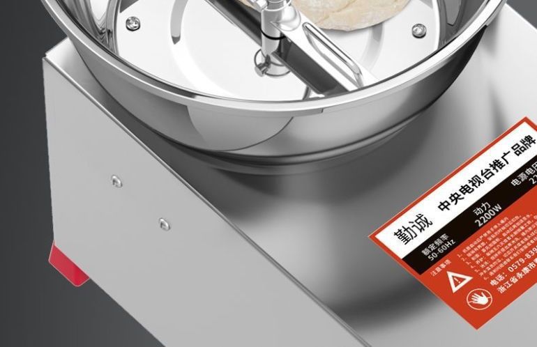 Commercial reversible bowl dough mixer, stainless steel