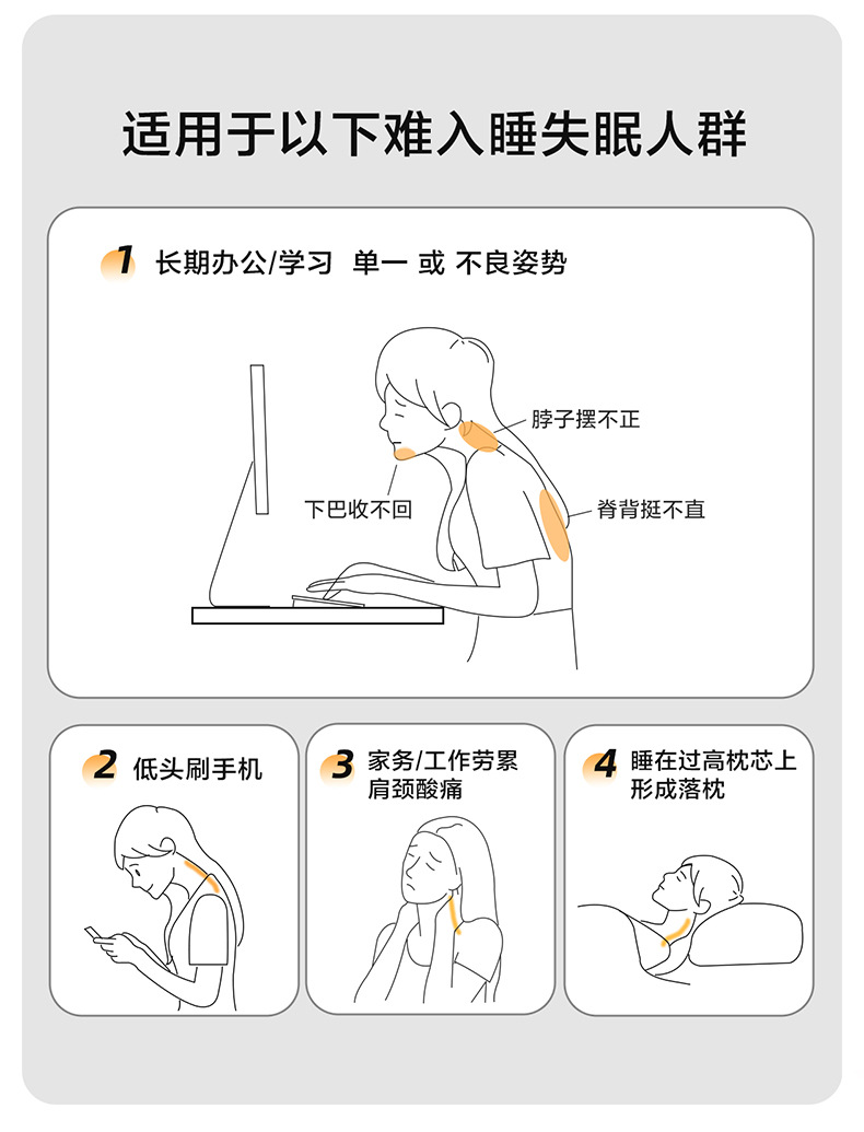 Memory foam neck pillow, hotel quality