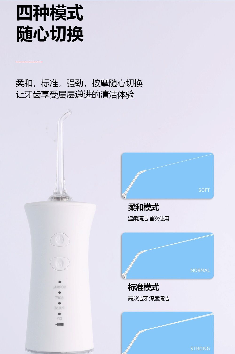 电动冲牙器家用清洁口腔便携式洗牙器正畸专用牙结石洁牙款水牙线