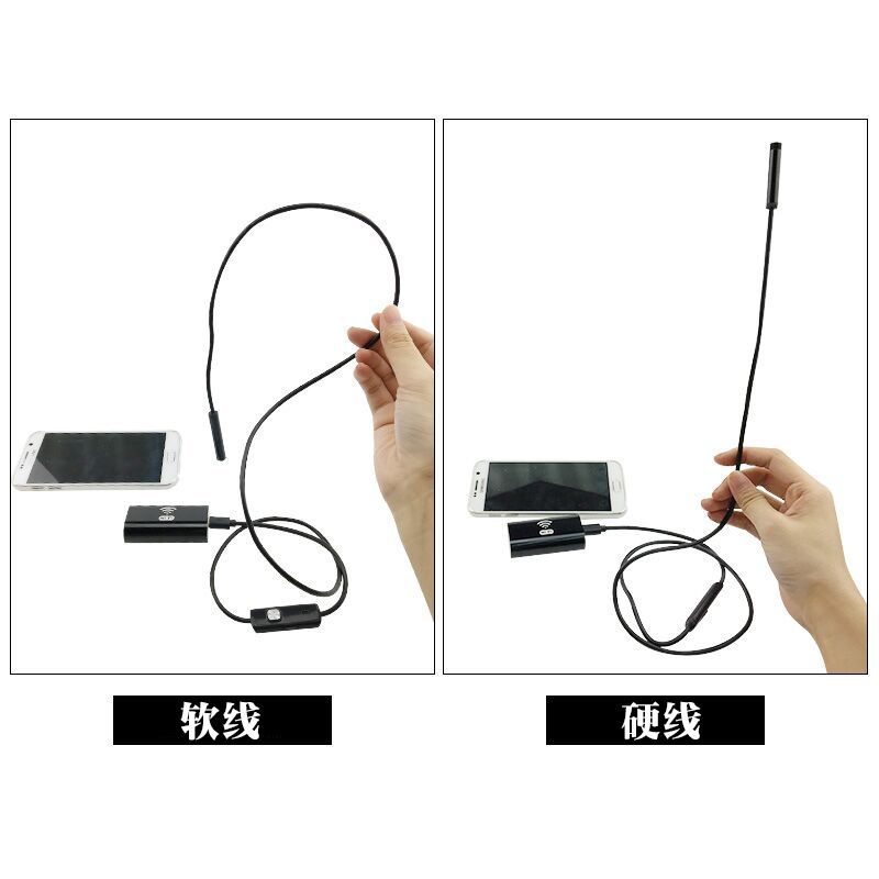 7mm USB Android endoskop, 1m su geçirmez, elle tutulan
