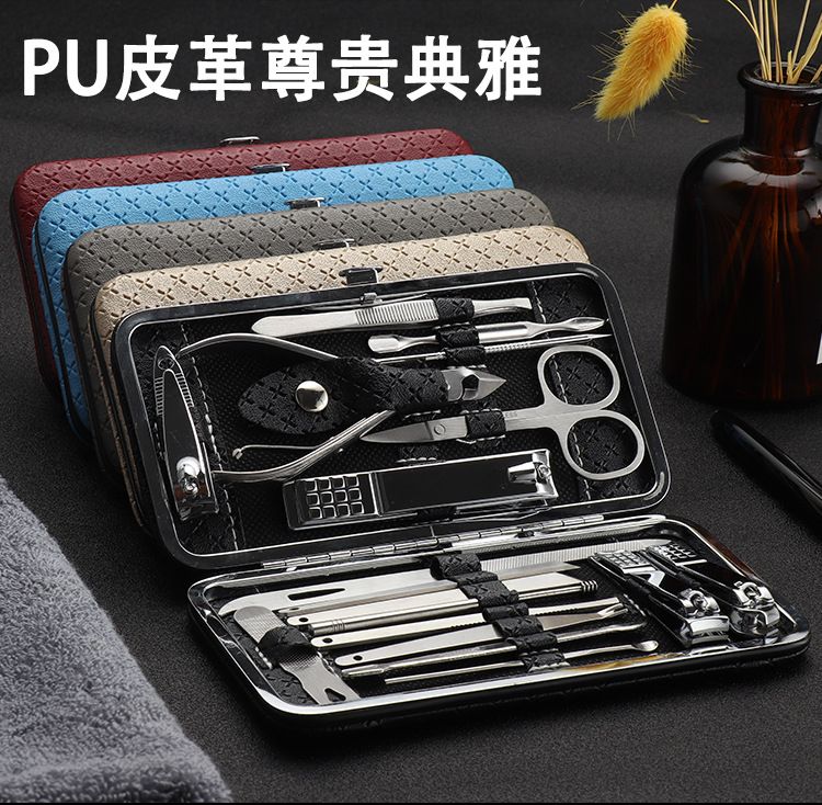 Nail clipper set, 8-19 pieces manicure tools