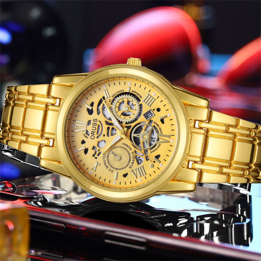 Men's quartz watch, business style, fully automatic