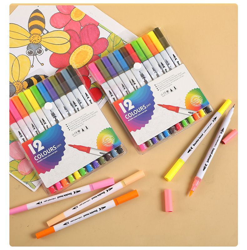Doppelseitige Aquarellmaler, 120 Farben, waschbar