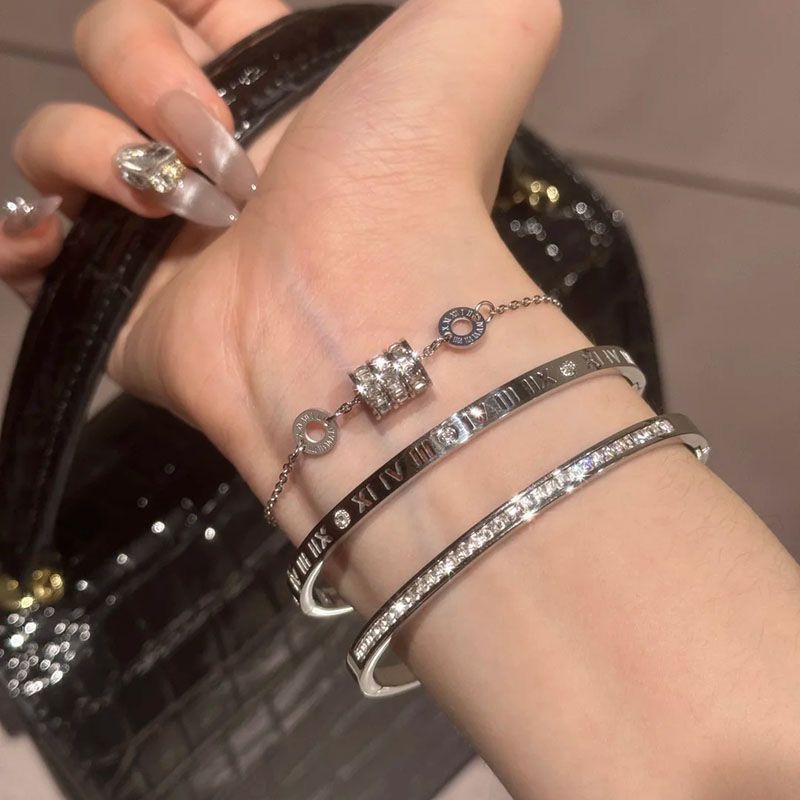 Titanium steel bracelet, stainless steel, buckle closure