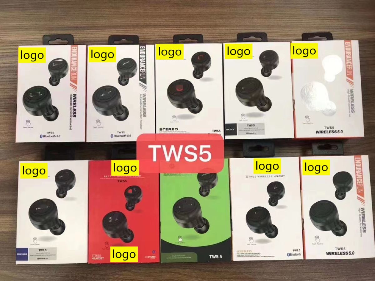 Y30/TWS-4/TWS-5 touch Bluetooth earbuds, frosted finish, power indicator
