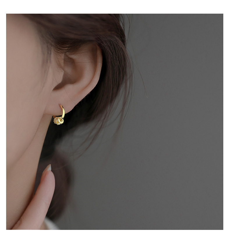 925 silver hoop earrings, elegant and sophisticated design