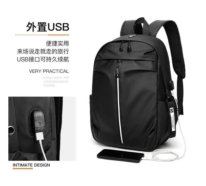 Laptop-Rucksack mit Doppelschultergurten, Herren, Business und lässig