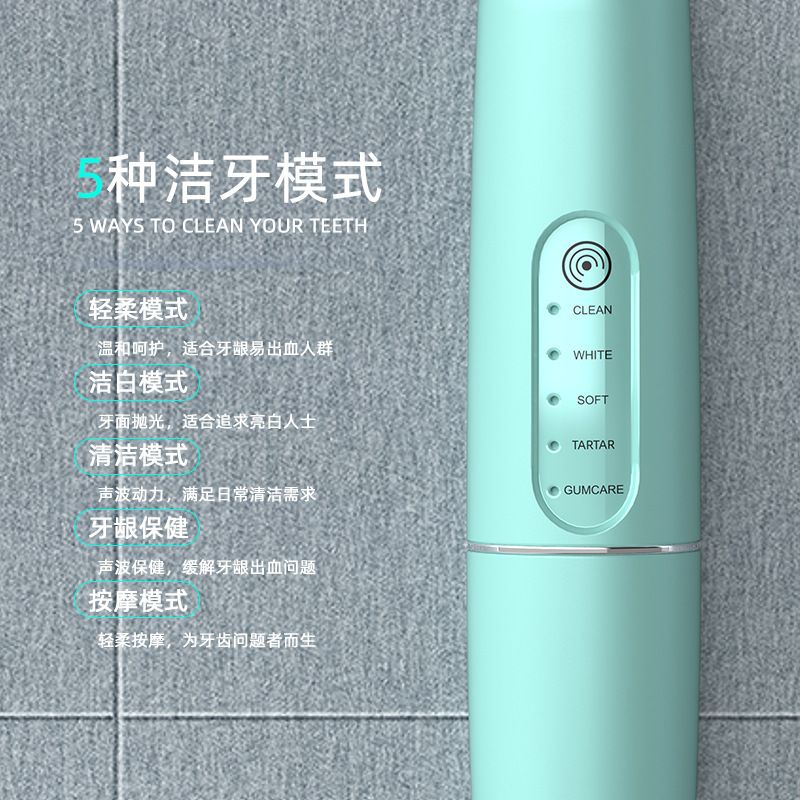 Smart ultrasonic electric toothbrush with magnetic mounting
