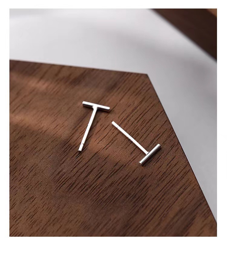S999 Silberohrstecker minimalistisches Design