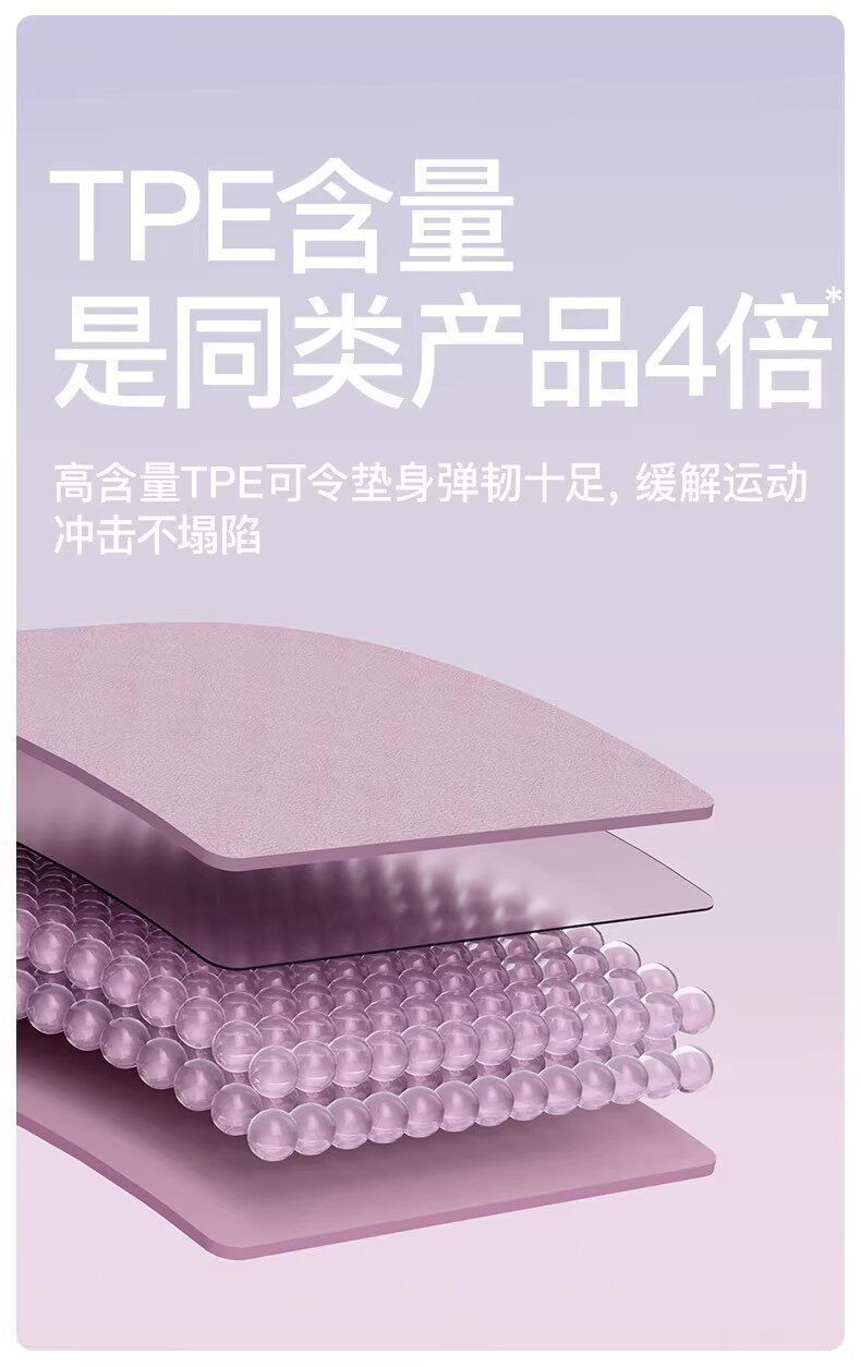 奥义TPE瑜伽垫防滑加厚加宽减震跳绳舞蹈健身垫家用运动垫子代发