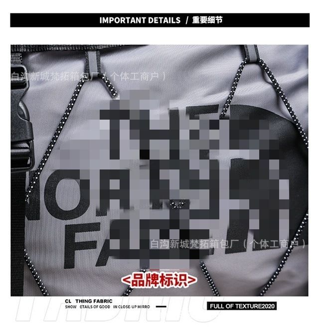 Large travel bag with handle, trolley case compatible, versatile