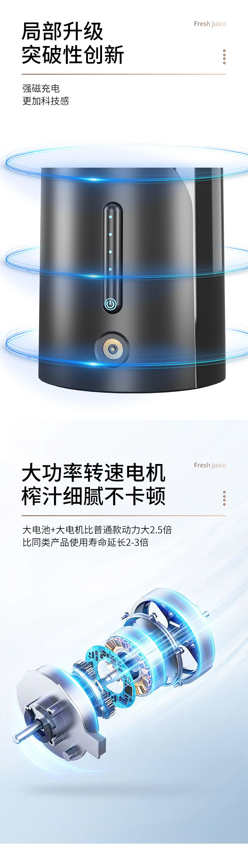 Yeni Sıkma Bardağı Küçük Taşınabilir USB Meyve Sıkacağı Elektrikli Mini Kızarmış Meyve Suyu Makinesi Şarj Edilebilir Blender