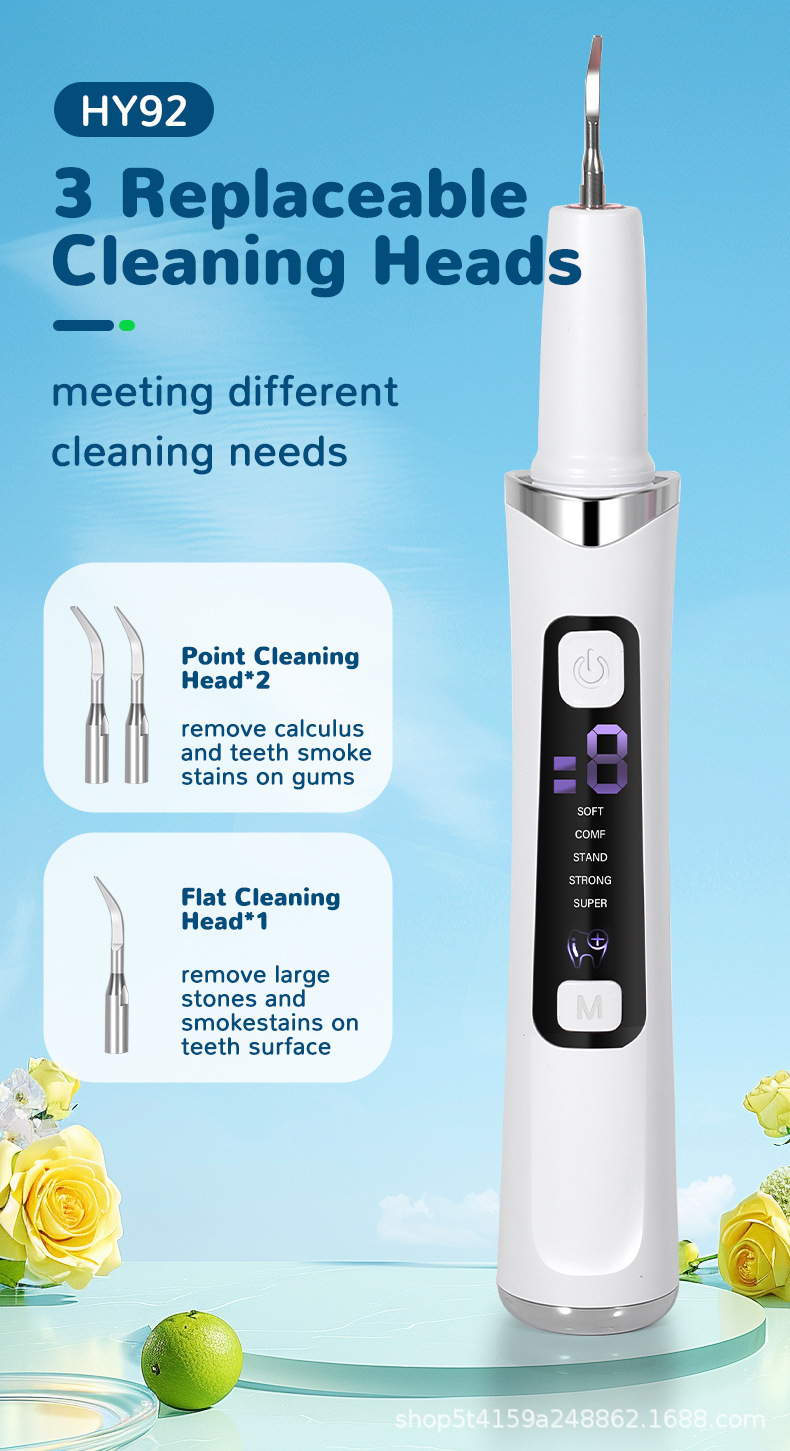 Ultrasonic dental scaler, portable, household