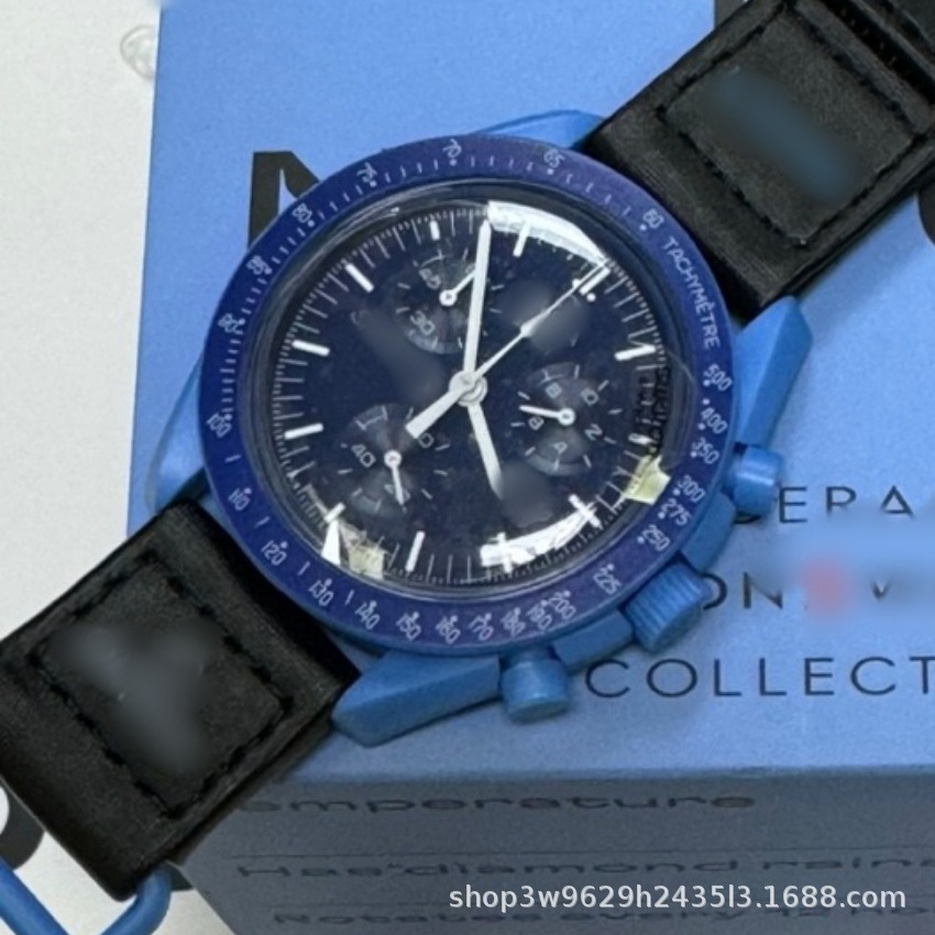 Herren-Chronograph mit Mond- und Merkur-Design