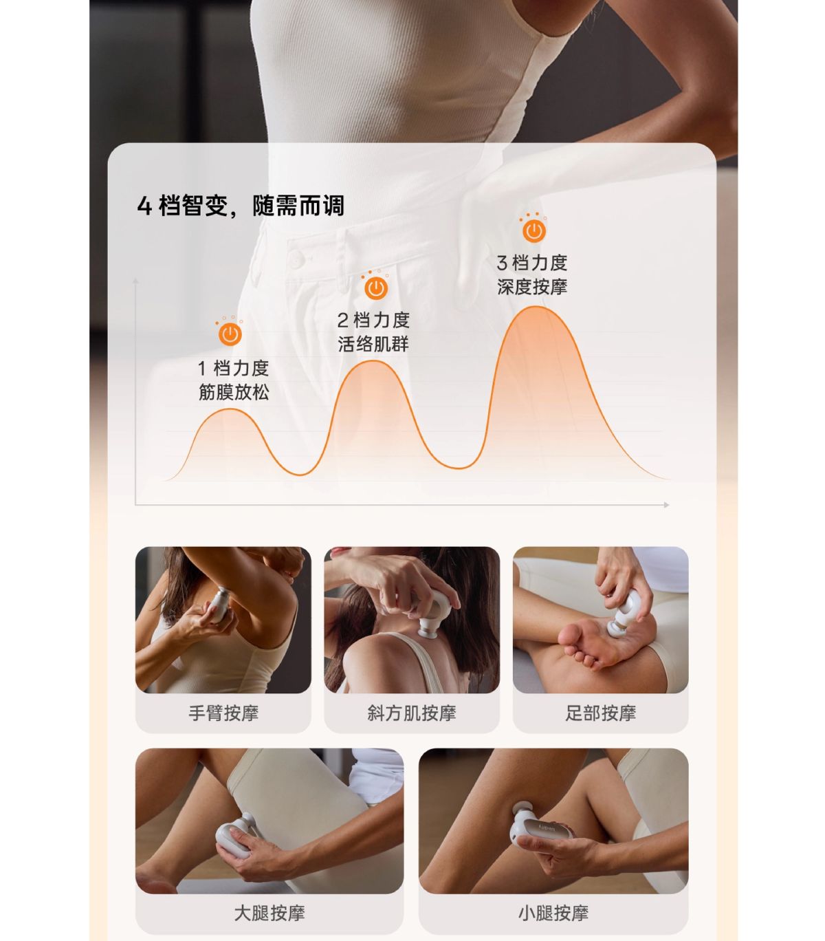 Pocket mini massage gun, electric, portable
