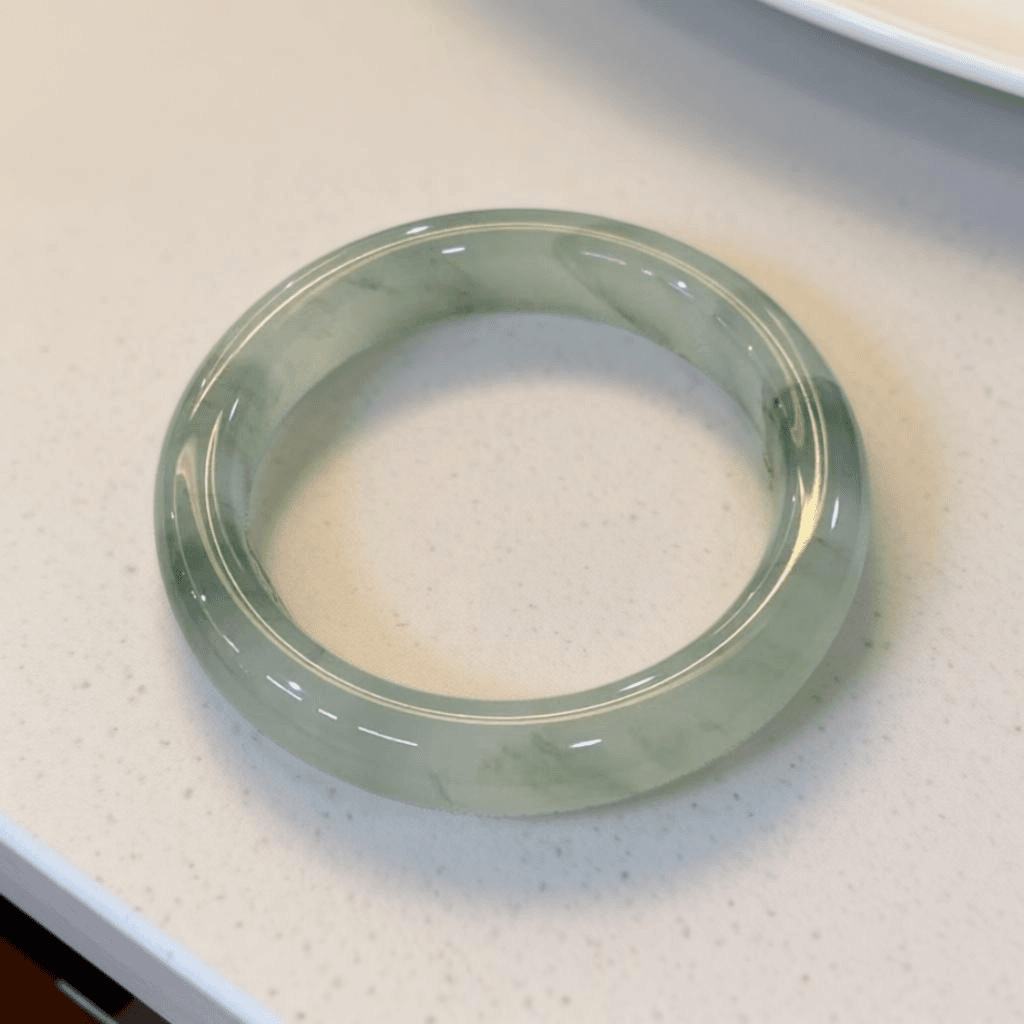 Jade-ähnliches Armband, 12mm breit, chinesischer Stil